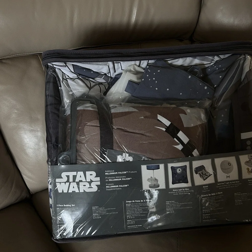 Lambs & Ivy Star Wars Signature Millennium Falcon 3-Piece Baby Crib Bedding Set